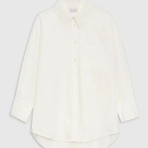 Anine Bing Mika White Oversized Button Down